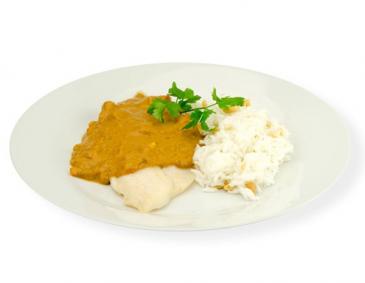 Pangasius-Curry mit Erdnüssen