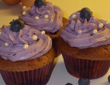 Heidelbeer-Schoko-Cupcakes