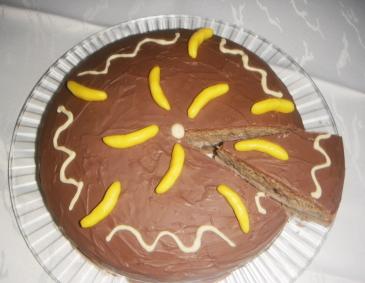 Bananen-Mandel-Schoko-Torte