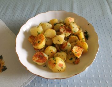 Bratkartoffeln mit Petersilie