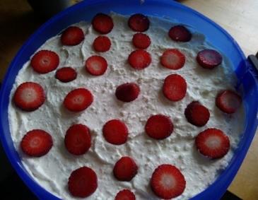 Erdbeer-Joghurt-Torte ohne Gelatine