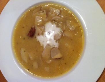 Schnelle Kartoffel-Steinpilz-Suppe