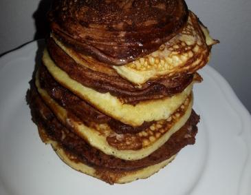Schoko-Vanille Pancakes