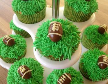 American Football Cupcakes