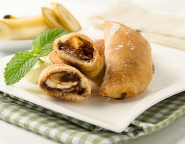Bananen-Nutella-Calzone