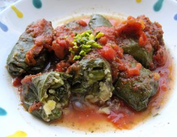 Gefüllte Weinblätter mit Couscous