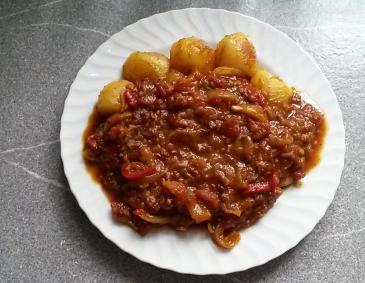 Letscho mit Faschiertem
