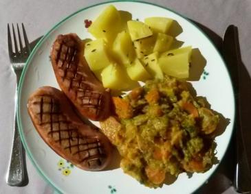 Kürbispüree mit Karotten