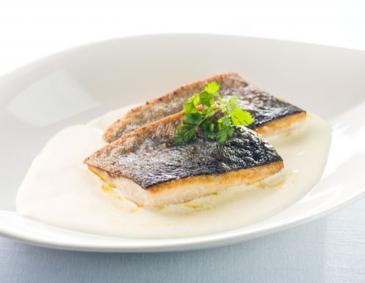 Gebratenes Forellenfilet mit Sherry-Sauce