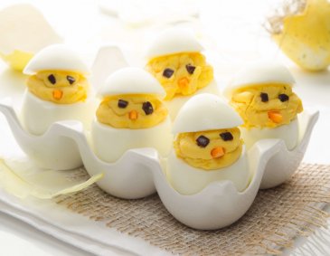 Was machen Sie aus harten Eiern?