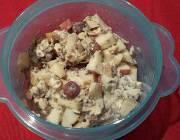 Haselnuss-Vanillemüsli mit Apfel und Banane