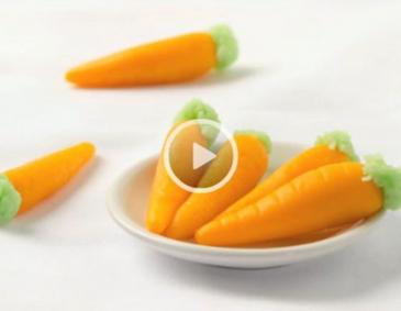 Video - Süße Karotten aus Marzipan