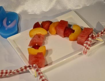 Melonen-Obst-Spieße