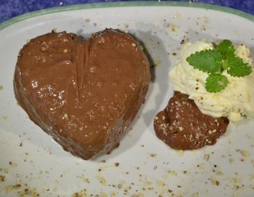 Schokoladen-Mandel Pudding