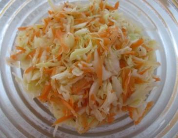 Weißkraut-Karotten-Salat