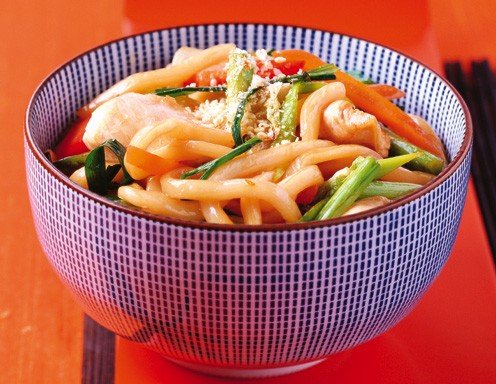 Yaki Udon Mit Huhnerbrust Rezept Ichkoche At