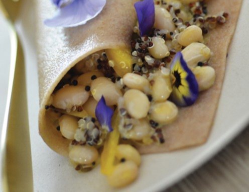 Dinkelpastarollchen Mit Quinoa Und Bohnen Rezept Ichkoche At