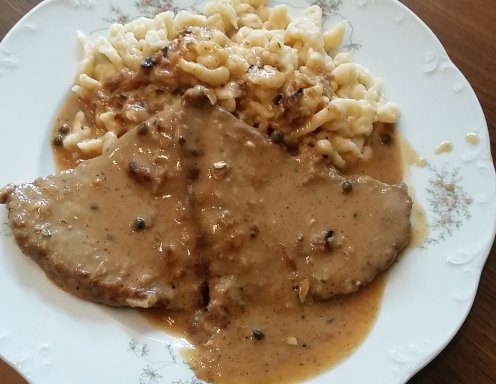 Rindsschnitzel In Kapern Pfeffersauce Rezept Ichkoche At My Xxx Hot Girl