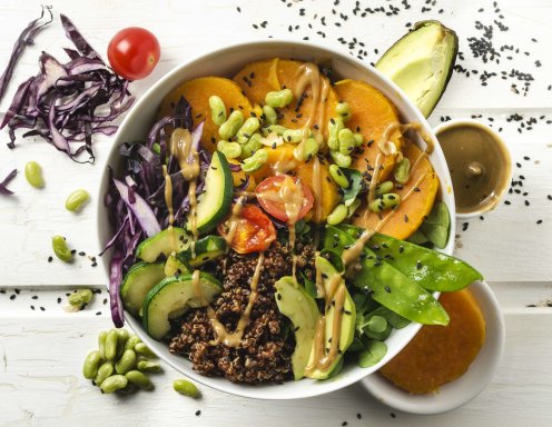 Buddha Bowl Mit Susskartoffel Und Quinoa Rezept Ichkoche At