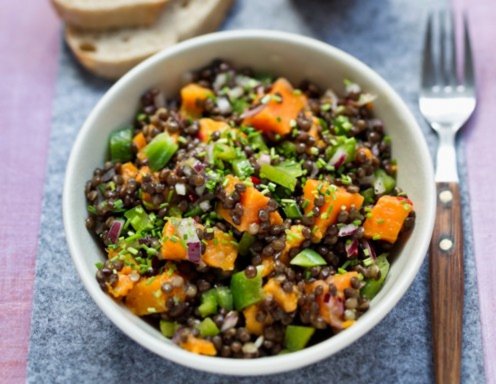 Linsensalat Mit Susskartoffeln Und Paprika Rezept Ichkoche At