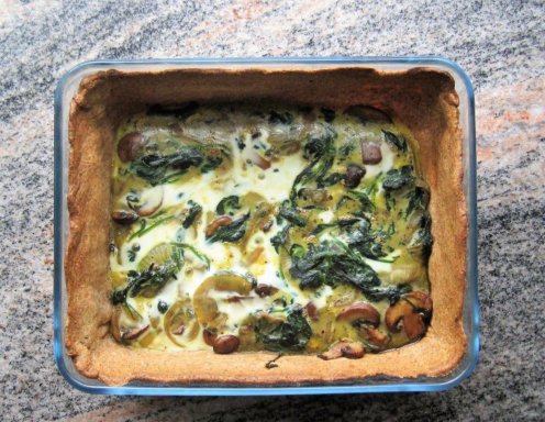 Spinat Champignon Quiche Rezept Ichkoche At