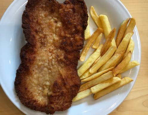 Putenschnitzel mit Pommes - Rezept - ichkoche.at