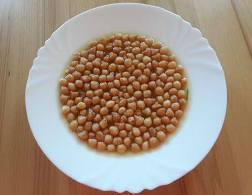 Klare Backerbsensuppe