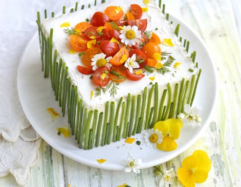 Sandwich Cake Mit Lachs Gurke Und Tomaten Rezept Ichkoche At