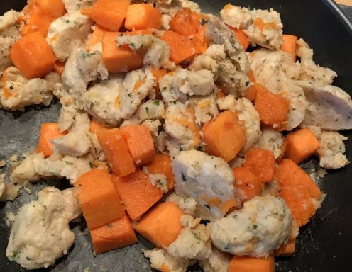 Gerösteter Kürbis mit Semmelknödel Rezept - ichkoche.at