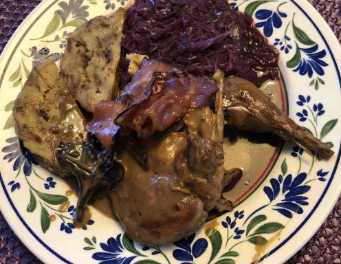 Fasan In Rotweinsauce Mit Rotkraut Rezept Ichkoche At 
