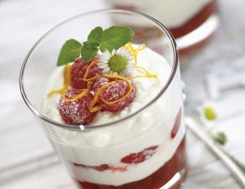 Landfrischkäse Himbeer Dessert Rezept