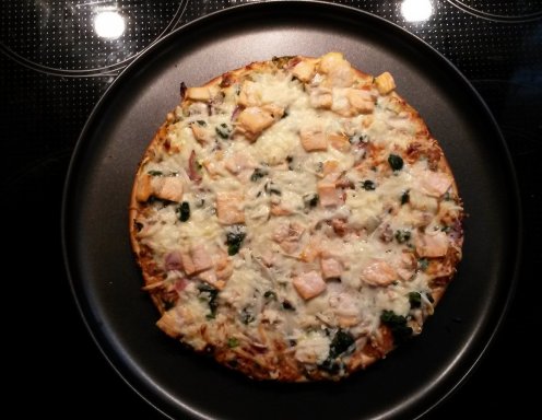 Spinat Lachs Pizza Rezept Ichkoche At