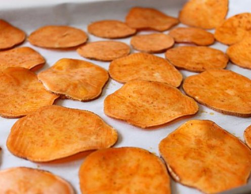 Susskartoffelchips Aus Dem Backofen Rezept Ichkoche At