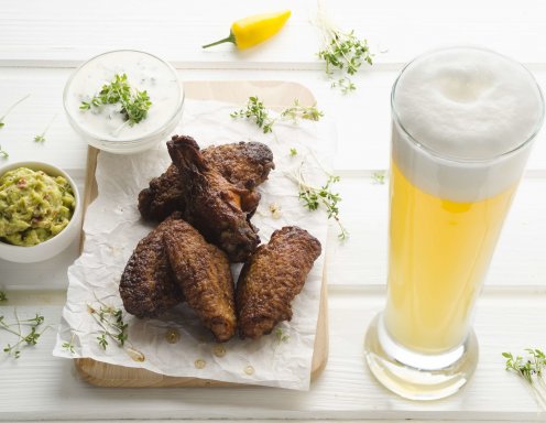 Mexikanische Chicken Wings mit kühlenden Dips rezept