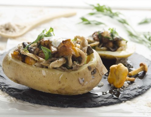 Ofenkartoffel mit Pilzen