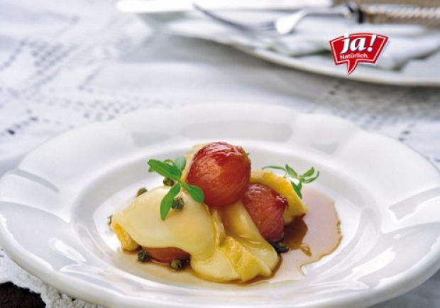 Lauwarmer Münsterkäse mit Pfefferschalotten Rezept - ichkoche.at