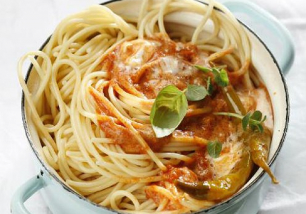 Spaghetti in Tomaten-Wodka Sauce Rezept - ichkoche.at