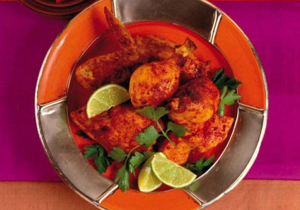 Tandoori-Huhn mit Minz-Koriander-Chutney Rezept - ichkoche.at