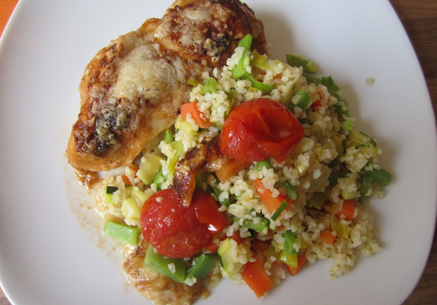 Überbackene Hühnerbrust mediterran Rezept - ichkoche