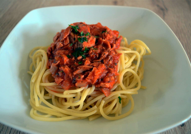 Thunfisch Tomaten Spaghetti Rezept Ichkoche At