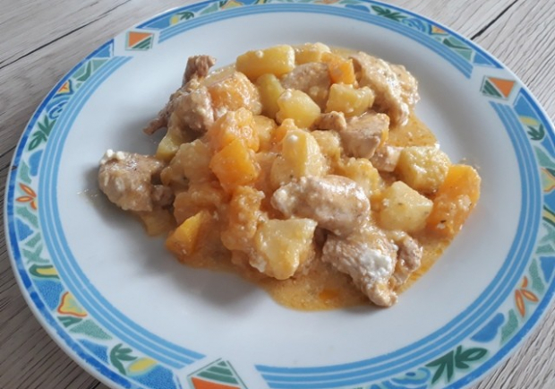 Puten-Kürbis-Kartoffelpfanne Rezept - ichkoche