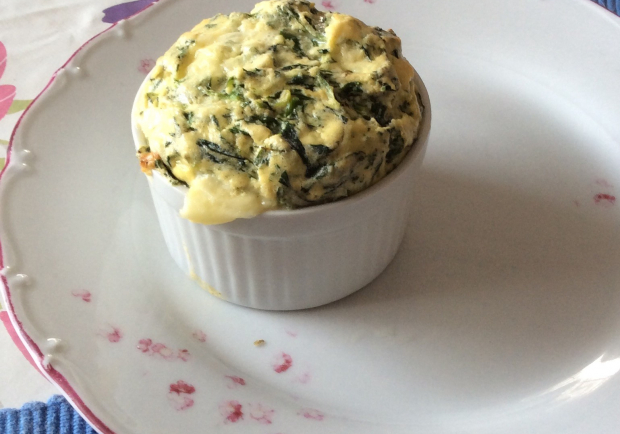 Spinatsoufflé mit Gouda Rezept - ichkoche