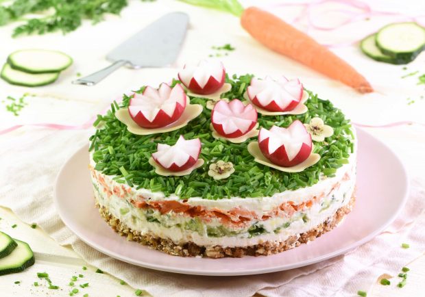 Bunte Cheesecake Salattorte Rezept Ichkoche At 