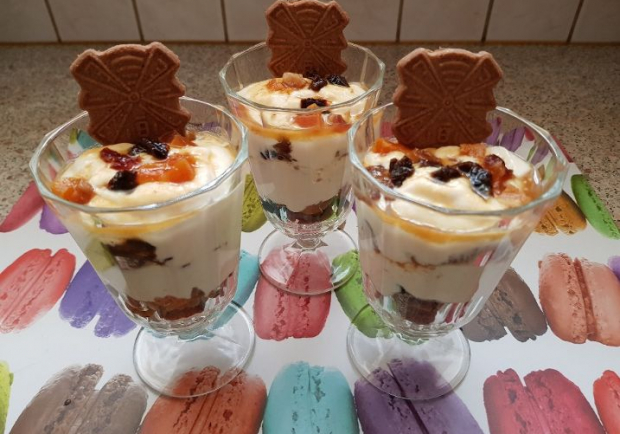 Eierlikör-Spekulatius Schichtdessert Rezept - ichkoche