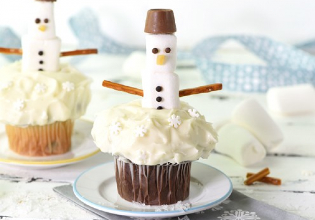 Schneemann Cupcakes Rezept Ichkoche At