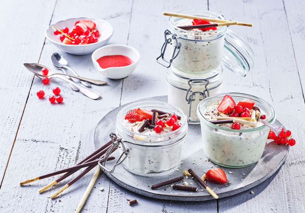 Weißes Mousse Au Chocolate