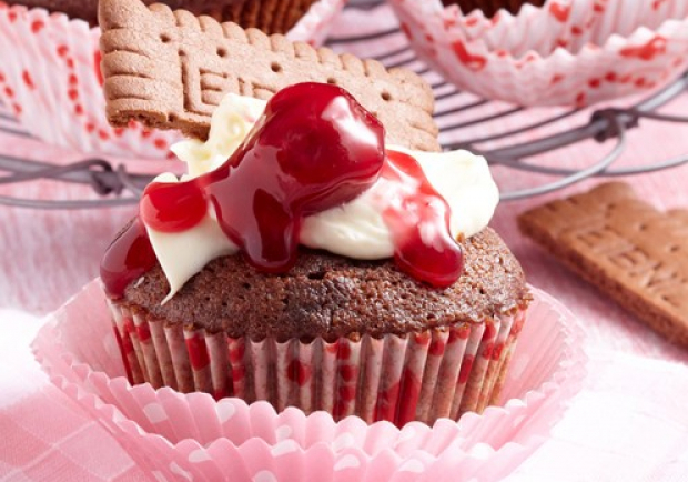 Kirsch Cupcakes Rezept ichkoche.at