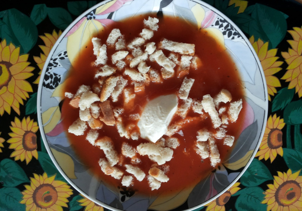 Tomatensuppe mit Croutons Rezept - ichkoche.at