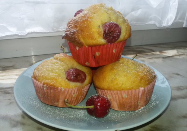 Kirsch Dinkelmuffins Rezept Ichkoche At